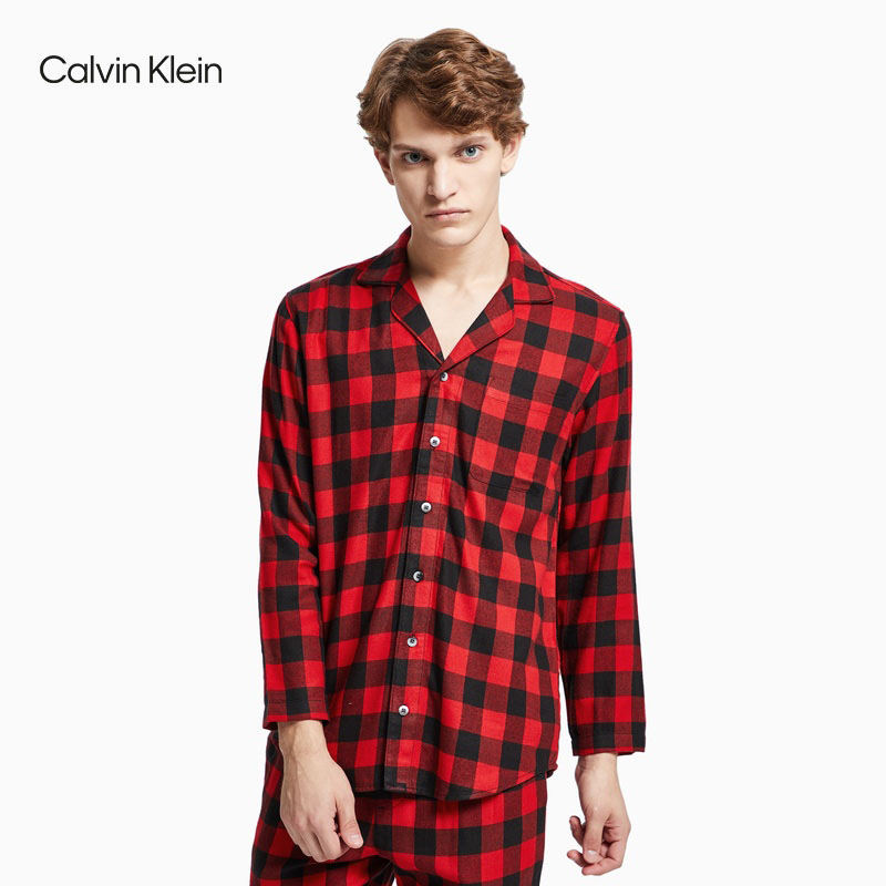 CK Underwear Classic for men Long sleeves Fashion Gline breathable pro-skin soft pyjamas NM1428AD