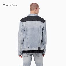 Куртка ck jeans 男装时尚拼接大身撞色休闲潮流牛仔外套 j315530