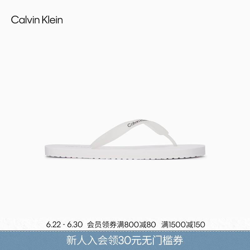 Ck Jeans26 Spring and Summer New Men's Classic Simple Letter Pool Beach Flip-Flops Sandals Gift