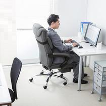 Japan Shanye Executive Chair Computer Swivel Chair Lift Boss Chair Office Chair Reclining High Backrest Fabric Chair with Lumbar Pillow