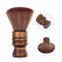 Haorui soft bristle brush for sweeping broken hair barber shop hairdressing tools small broken hair brush beech wood handle retro broken hair brush