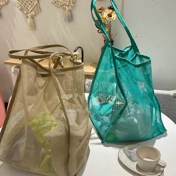 Beach children's storage bag swimming sorting net bag