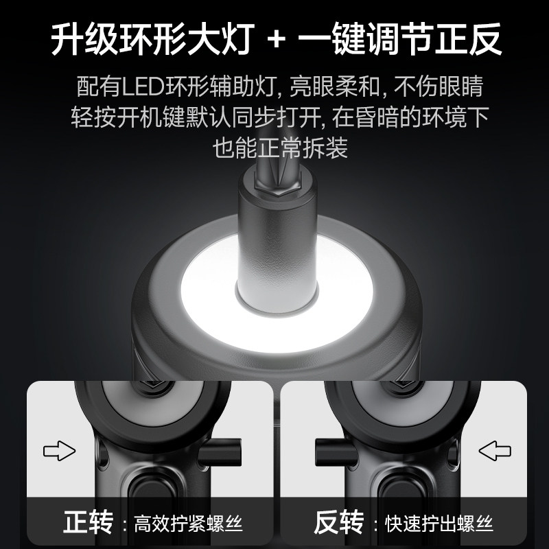 Electric Screwdriver Rechargeable Household Small Electric Screwdriver Multi-Functional Electric Screwdriver Lithium Electric Screwdriver Electric Drill Tool Set