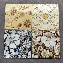 European gold-plated bathroom polished crystal tiles 300x300 kitchen K gold tiles gold edge polished gold tiles balcony anti-slip floor tiles