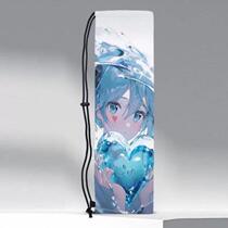 Chumirais new badminton racket bag with high-looking two-tone dimension anime drawstring LVX storage bag racket protection