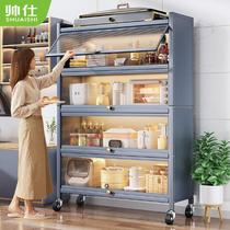 () Kitchen rack floor-standing sideboard cupboard storage storage cabinet microwave oven rack oven rack large utensils
