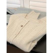 2024 new style small fragrant style knitted cardigan for women in autumn and winter lazy style soft and waxy short sweater jacket outer wear for women