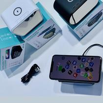 Cross-border fast charging wireless charging digital display clock two-in-one creative alarm clock multi-function wireless charging mini gift