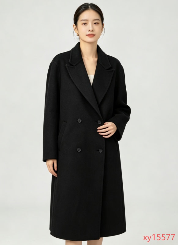 【Gaodi Silk】Gds 2026 New Armani Black Lapel Long Coat Xy15577~ 【Gaodi Silk】Gds 2026 New Armani Black Lapel Long Coat Xy15577~