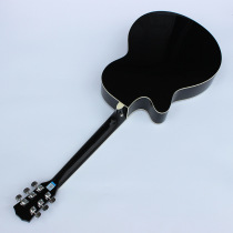40-inch folk guitar matte cutaway basswood guitar black entry-level guitar for beginners factory direct sales