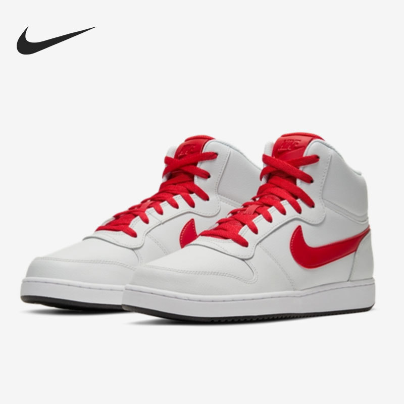 Nike/Nike Genuine Ebernon Men's and Women's High-Top Wear-Resistant Sports and Leisure Sneakers Aq1773-101