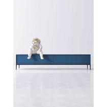 Italian minimalist solid wood TV cabinet small apartment living room coffee table TV cabinet combination modern Nordic TV wall cabinet
