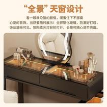 New cream style light luxury solid wood smart dressing table bedroom makeup table storage cabinet modern simple all-in-one desk