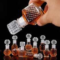 1Pcs 50ml Transparent Small Empty Spirit Whiskey Wine Bottle
