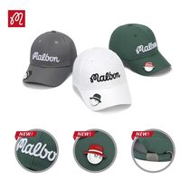 malbon golf hat baseball cap peaked cap mens and womens casual sports all-match breathable sun hat