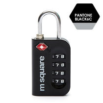 Going abroad tsa code lock trolley luggage suitcase anti-theft lock shipping customs clearance lock padlock black