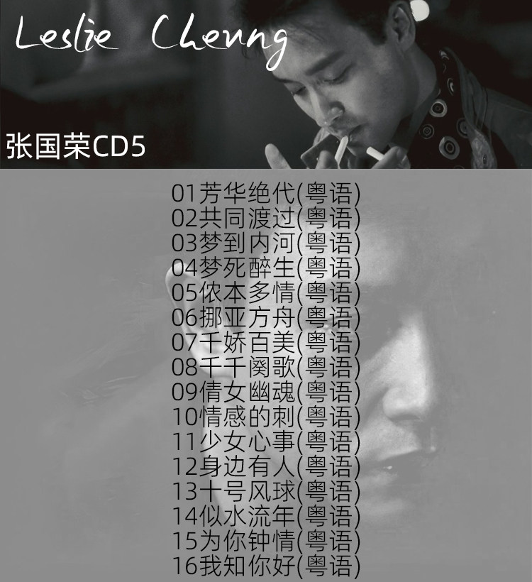 張國榮 CD アルバム 6CDs Leslie Cheung Cantonese Pop Music Album Music Songs Car CD