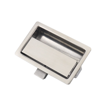 304 stainless steel chassis electrical cabinet flat box lock industrial cabinet door panel lock tool box embedded square lock