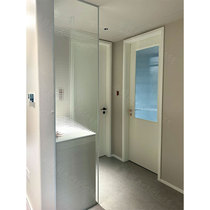 Both sides lattice art glass tempered partition screen custom living room entrance shower room bathroom toilet half wall