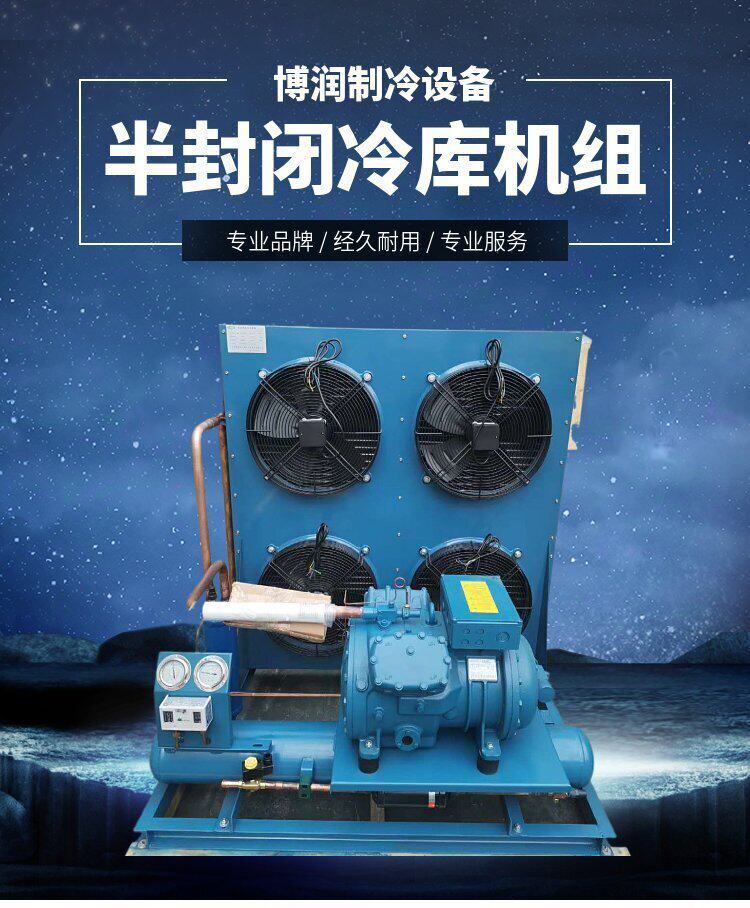 雪人莱富康SP4H3000半封闭活塞制冷压缩机30P中低温冷库配套设备(图6)