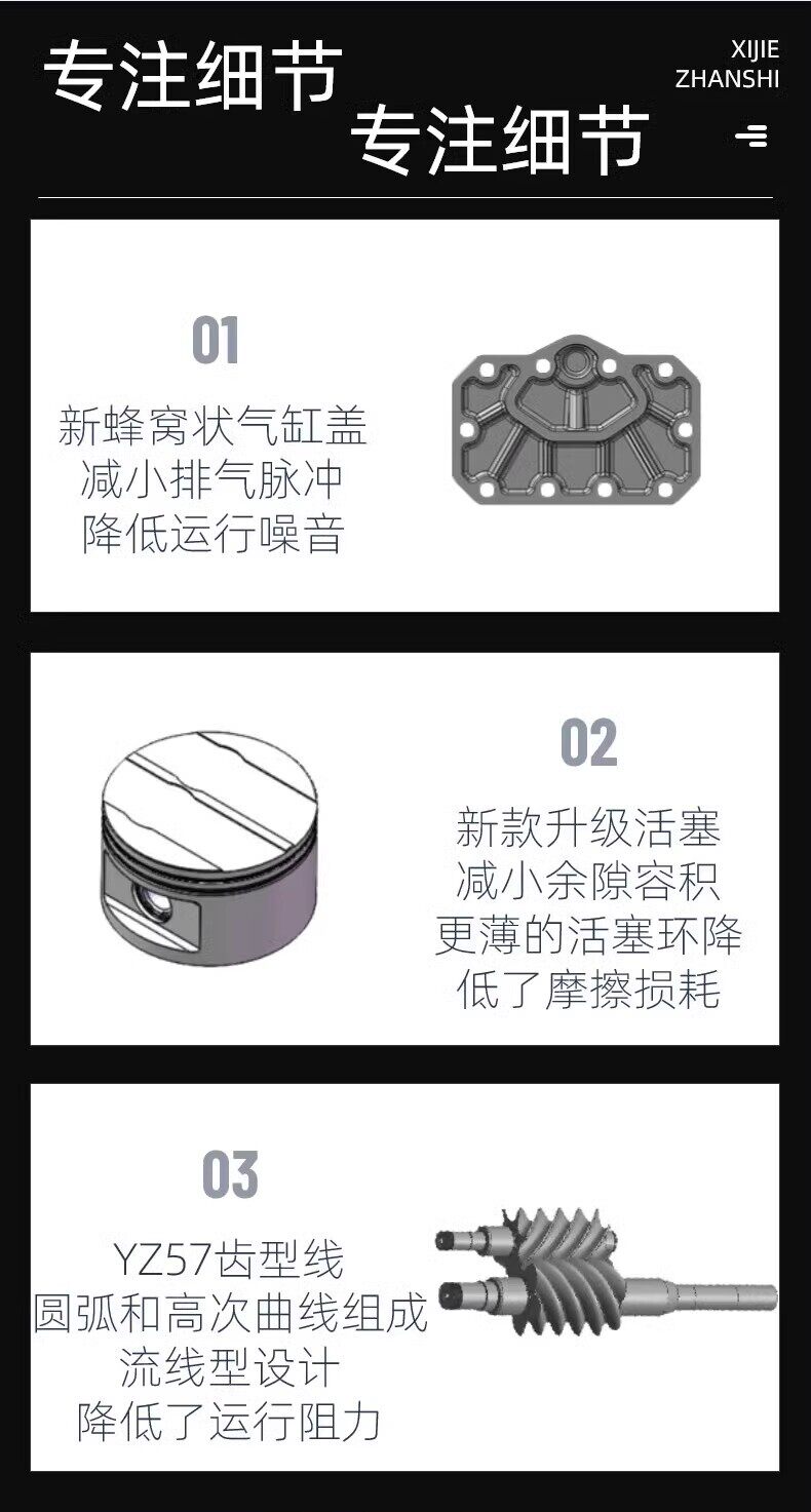 浙江博莱特制冷机冷库活塞式压缩机3p/4p/5p/6匹冷冻冷藏保鲜厂家(图10)