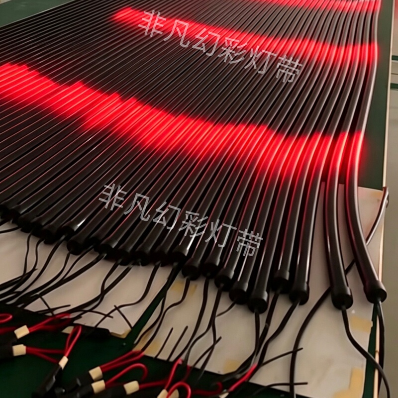 Bar Black Silicone Neon Tube 360-Degree Glowing Colorful Light Strip Dmx512 Programmable Running Atmosphere Light Strip Bar Black Silicone Neon Tube 360-Degree Glowing Colorful Light Strip Dmx512 Programmable Running Atmosphere Light Strip