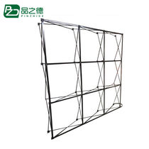 Pinzhide PJS-073 folding mesh display stand advertising sign in background wall outdoor display rack mesh display rack round