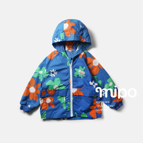 Детская хлопковая весенняя куртка с капюшоном подходит для мужчин и женщин для девочек, 2020, в западном стиле