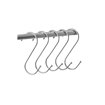 Saunal Hook S Type Stainless Steel Sunburn Hook Sunburn Sausage Kitchenette Kitchenette With Punch-Free Powerful Load-bearing Hook Clothing