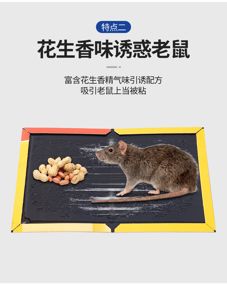 Мышеловка 老鼠贴强力粘鼠板捉粘大老鼠贴沾胶抓家用捕鼠神器超强灭鼠老鼠夹