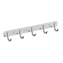 Free-to-punch hanging clothes hooked cloakroom Hood Wardrobe external side Hook Wall In door Xuanguan hanging hanger door rear wall-mounted wall