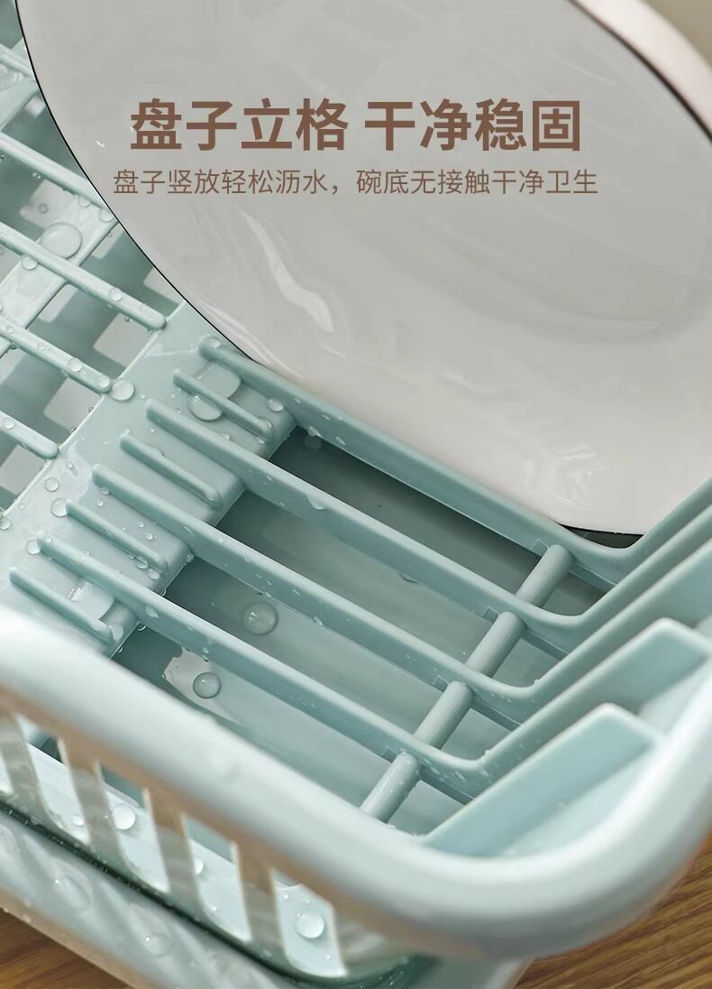Сушилка 沥水碗盘架碗碟收纳架水槽置物架餐具家用厨房台面碗筷滤水收纳盒 No brand