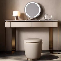 Italian light luxury style dressing table modern simple and high-end pure natural Kari ice jade marble dressing table