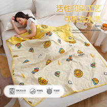 G DUCKKIDS Little Yellow Duck Childrens Summer Cooling Quilt Air-conditioned Quilt Machine Washable Summer Boy Kindergarten Thin Quilt