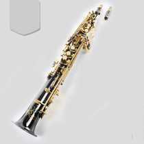 McGavitt MSS-300M B flat soprano saxophone instrument black nickel gold surface