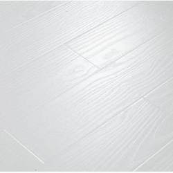 Laminate wood floor smooth white floor 8mm commercial floor white wood grain demolition board exhibition floor