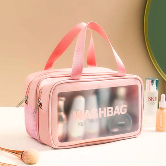 Makeup and Toiletry Bag, Large Capacity, Portable Travel Bag, Dry and Wet Separation Swimming Bag, Women's Bathroom Cosmetics Storage Bag