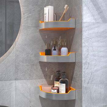Kitchen, bathroom, bathroom storage rack, stainless steel toilet, toilet storage, shower room, triangle wall hanging