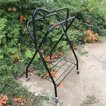 2024 New Saddle Rack Saddle Rack Floor-standing Saddle Rack Saddle Swing Rack with Wheels Foldable Saddle Rack Horse Equipment