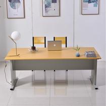 New library reading table school steel wood reading table reading room table fireproof panel reading table steel frame