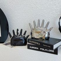 Niche finger palm jewelry rack ceramic ornaments interesting decorative props ins style ring jewelry display storage rack