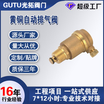 Direct supply from the source manufacturer pipeline water pipe exhaust valve copper core copper body copper exhaust valve