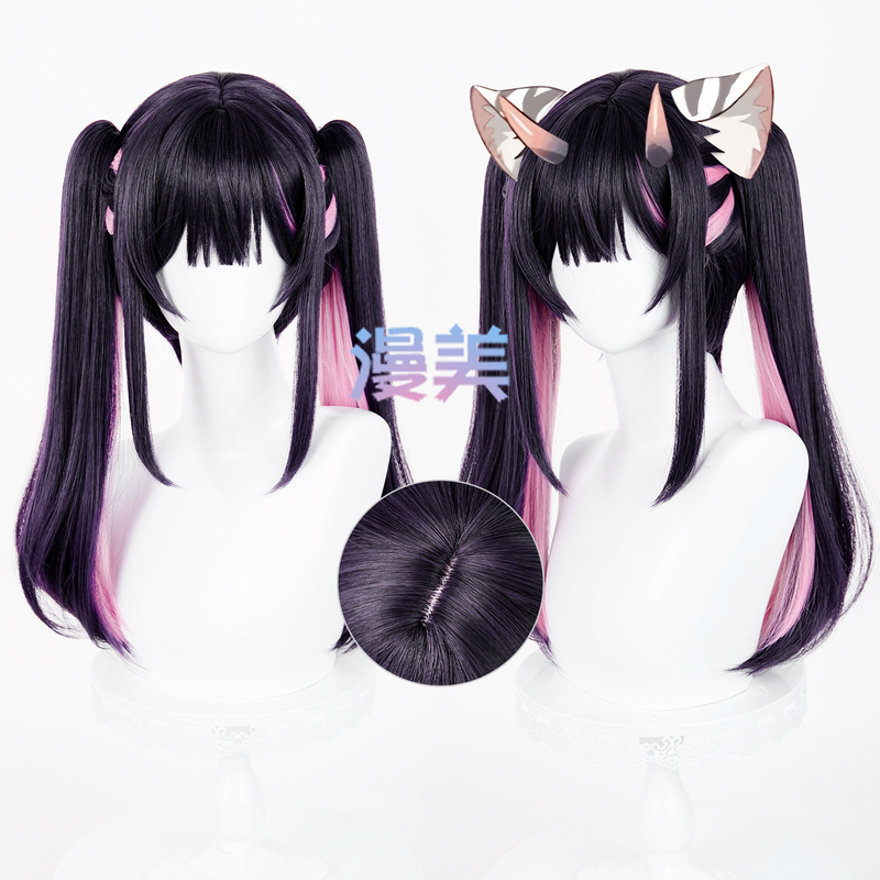 Manmei Super Timeless Night Princess Junze Naiyi Junze Naiyi Color-Blocked Tiger Mouth Clip-On Double Ponytail Cosplay Wig Manmei Super Timeless Night Princess Junze Naiyi Junze Naiyi Color-Blocked Tiger Mouth Clip-On Double Ponytail Cosplay Wig