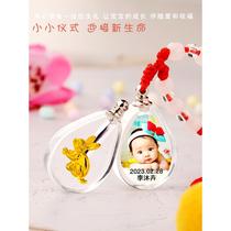Baby newborn gift custom collection DIY lanugo pendant necklace pendant photo zodiac baby souvenir