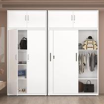 % Wardrobe with lock steel home bedroom sliding door childrens printed wardrobe balcony large capacity storage locker
