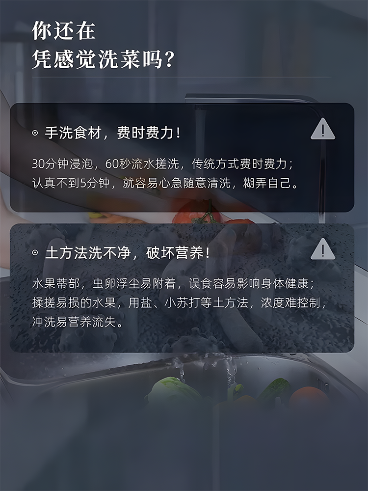 Food Purifier, Fruit and Vegetable Washing Machine, Ultra-Long Battery Life, Fruit, Vegetable and Meat Cleaner, Pesticide Residue Remover, Vegetable Washing Machine