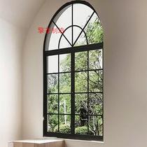 European iron windows transparent glass windows retro lattice windows partitions curved floor-to-ceiling windows casement windows manufacturers