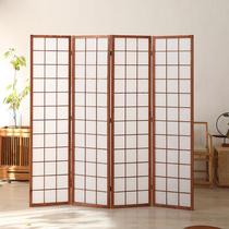 Manufacturer Japanese pine wood office home hotel study office foldable movable wooden screen partition