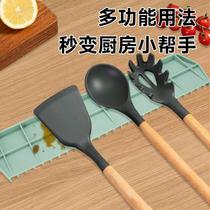 Kitchen sink opening drain pad wash basin narrow edge silicone drain pad heightening slope automatic drain tray tableware