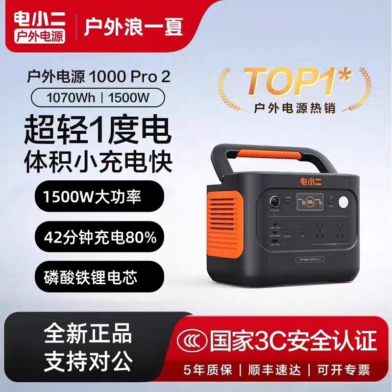 Electric Power Bank 1000Pro2 High Power Outdoor Power Supply 220V Portable 2Kwh
